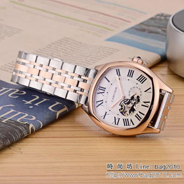 CARTIER卡地亞 最新鏤空新品 時尚高端精品男士腕表 WSS3067